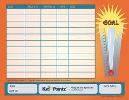 kids goal chart