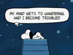 Snoopys mind wandering