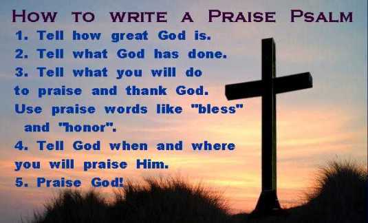 How to write a Praise Psalm 2
